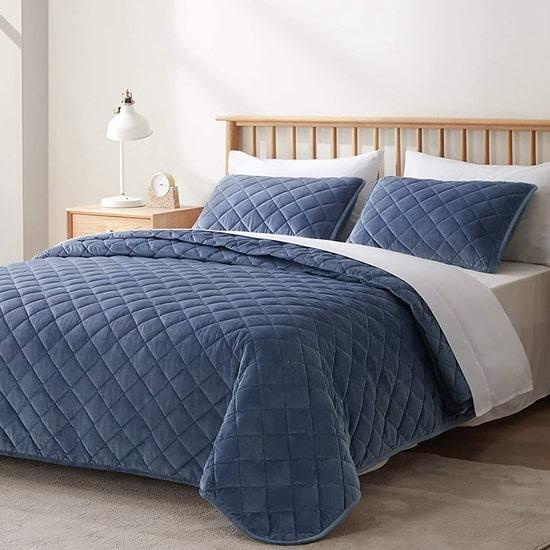 cxmicrotex Winter Bedding Collection Μοναδικό γεωμετρικό σετ πάπλωμα από καπιτονέ βελούδο